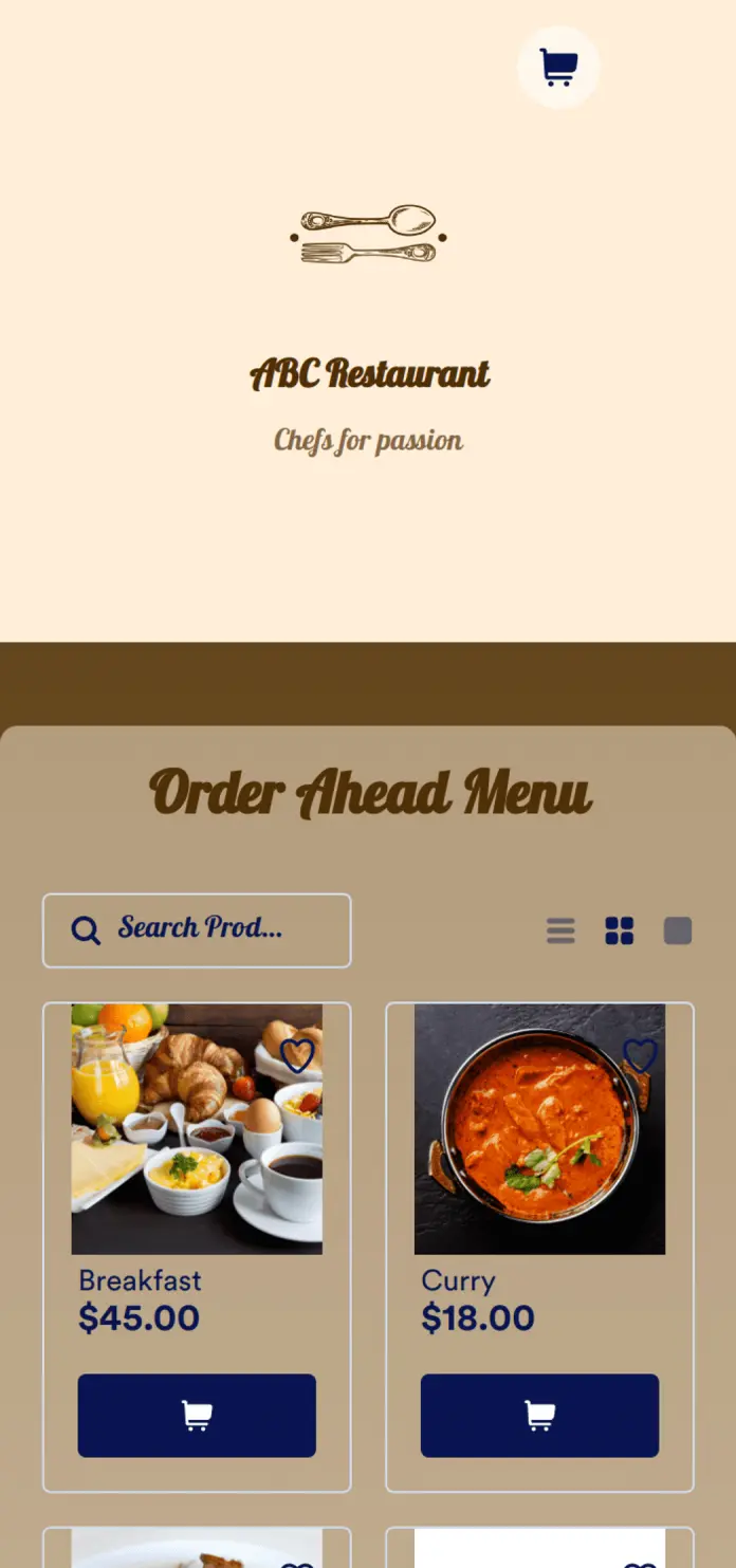 Order Ahead App