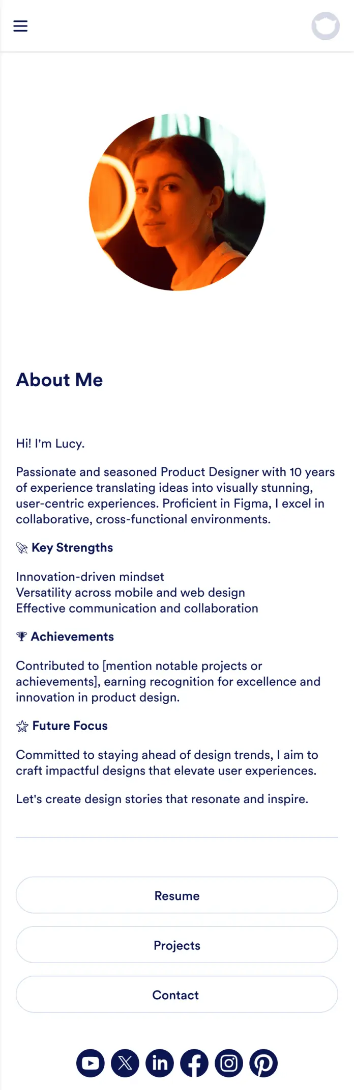 Personal Portfolio App