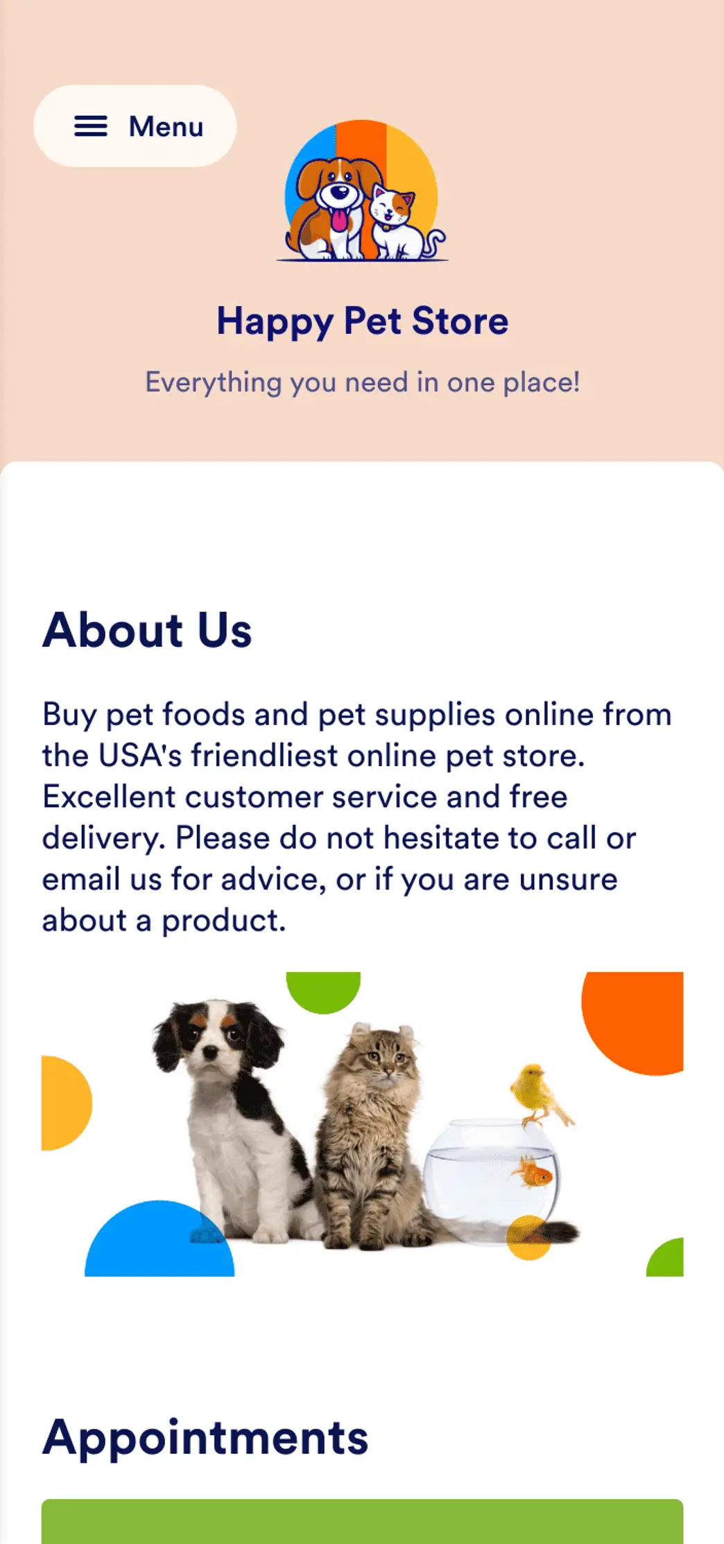 Pet Store App