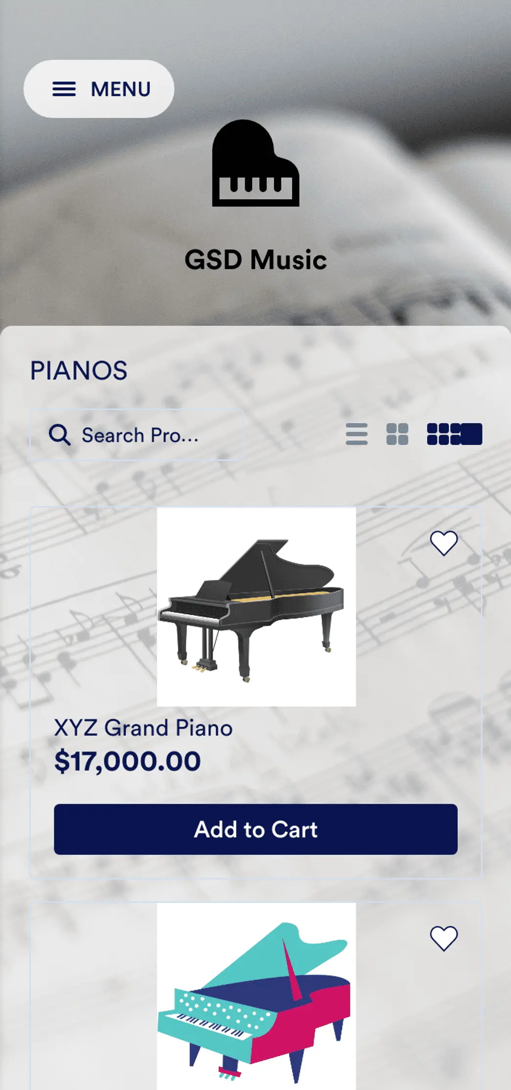 Piano Selling App
