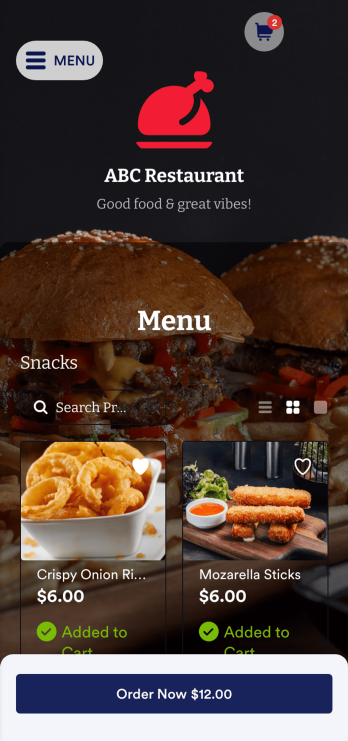 Restaurant Mobile App Template
