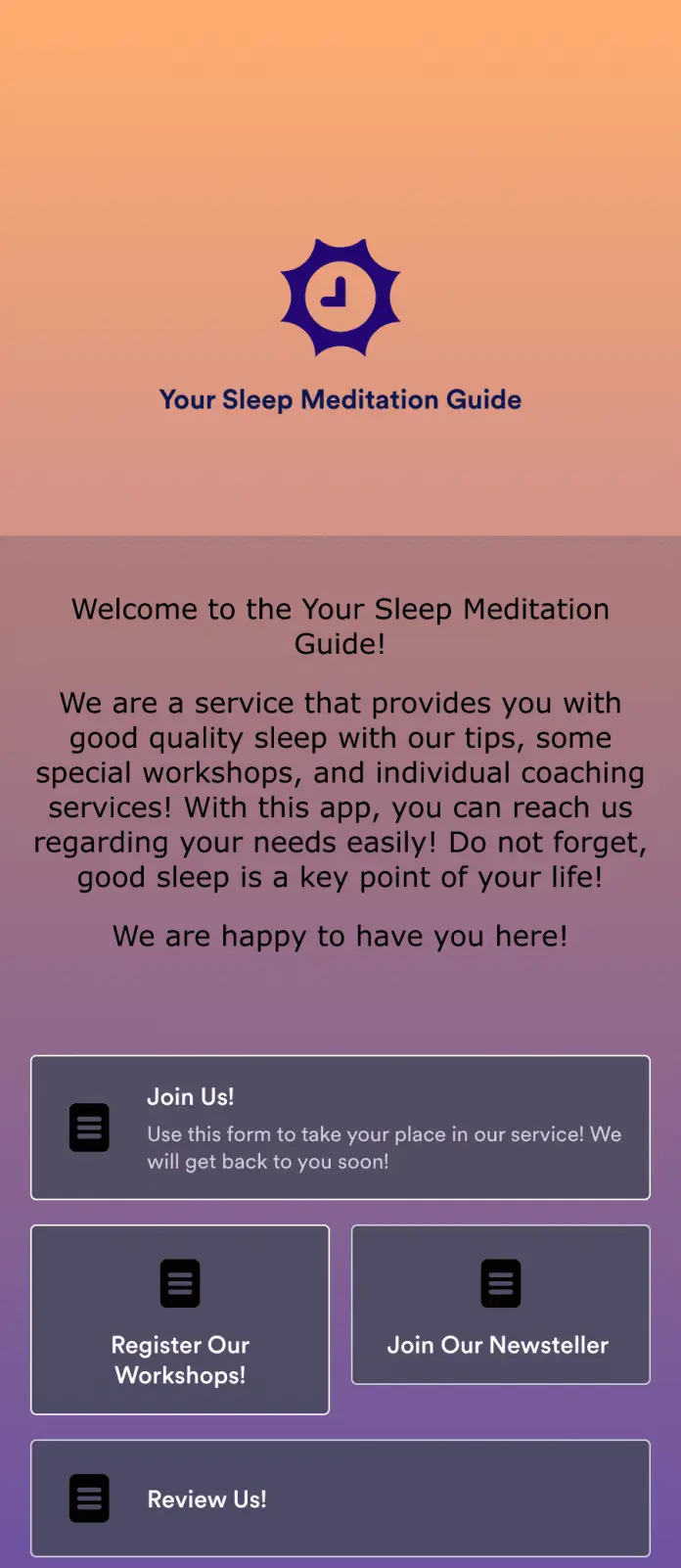 Sleep Meditation App