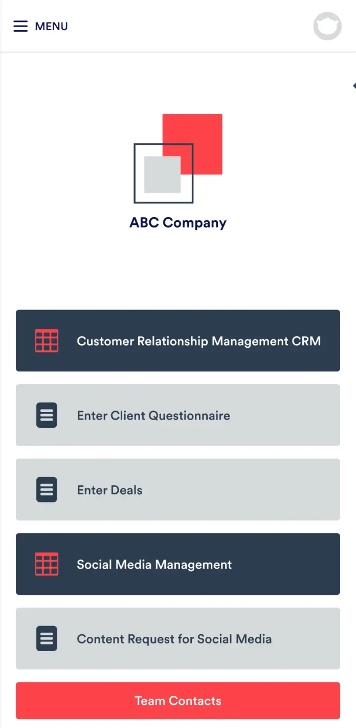 Small Business CRM App