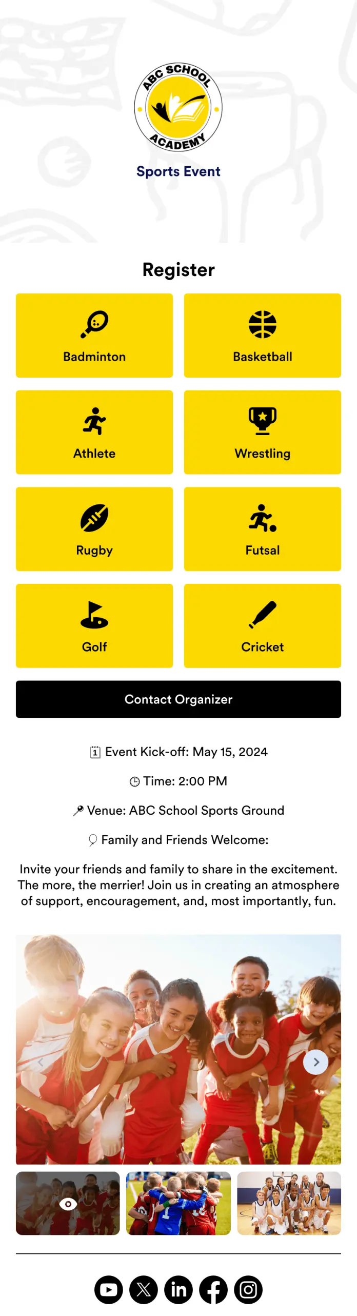 Sports Event Software