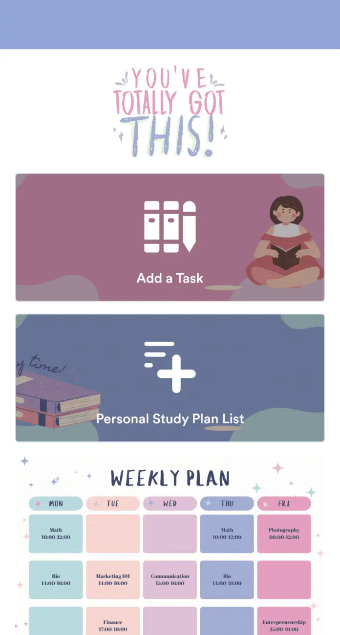 Study Planning App