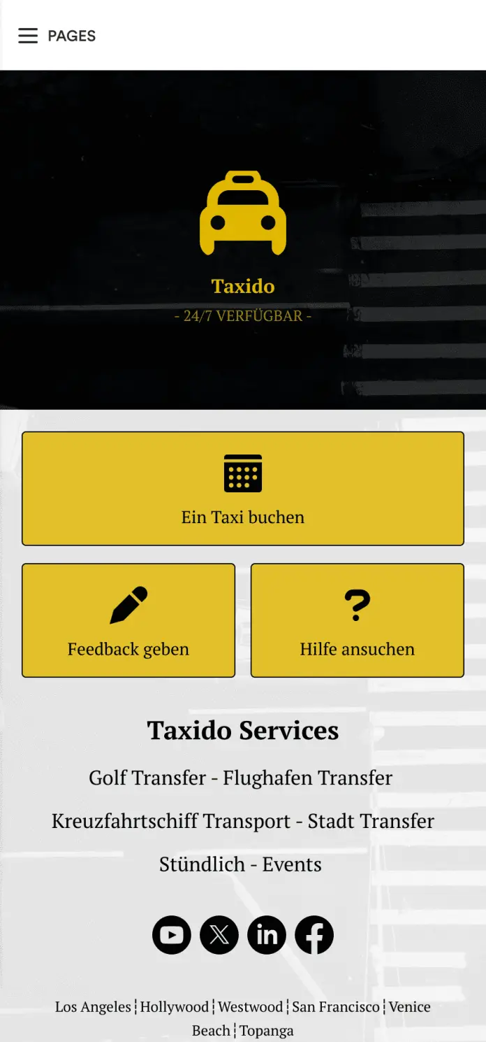 Taxi Buchung App