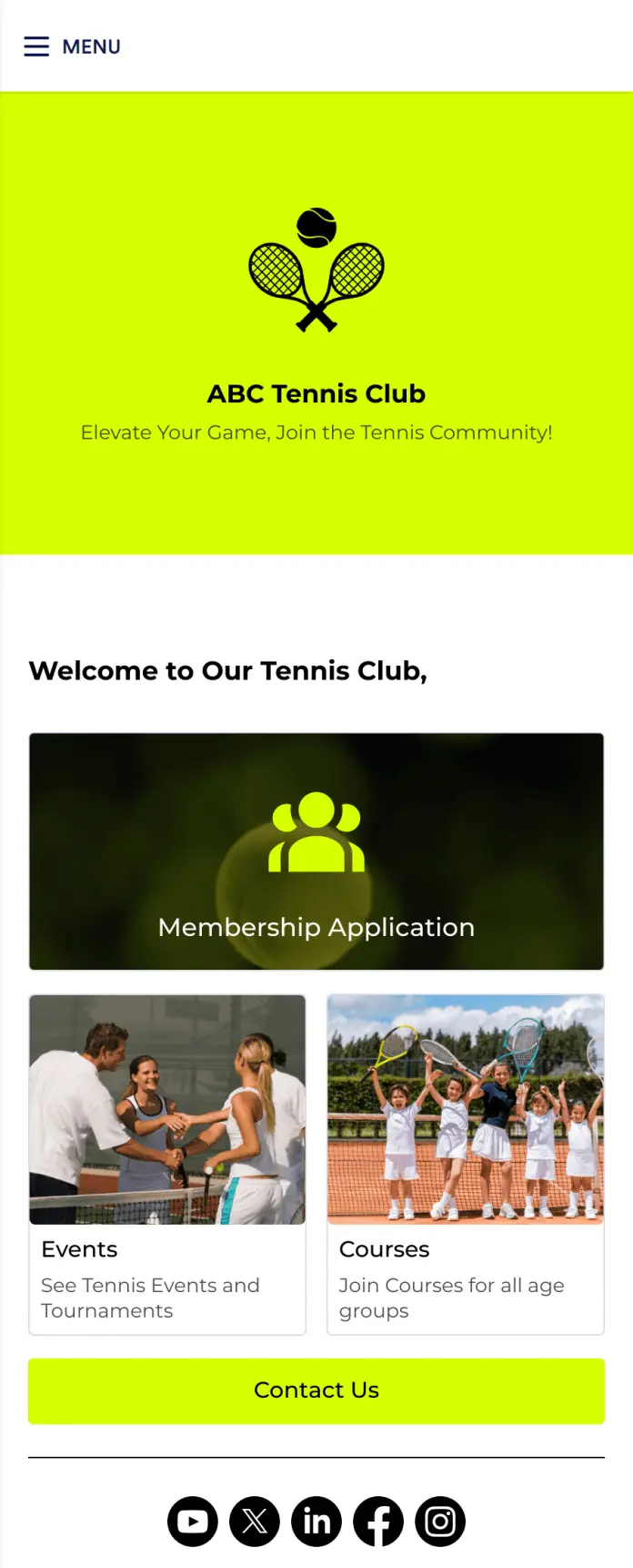 Tennis Club Software