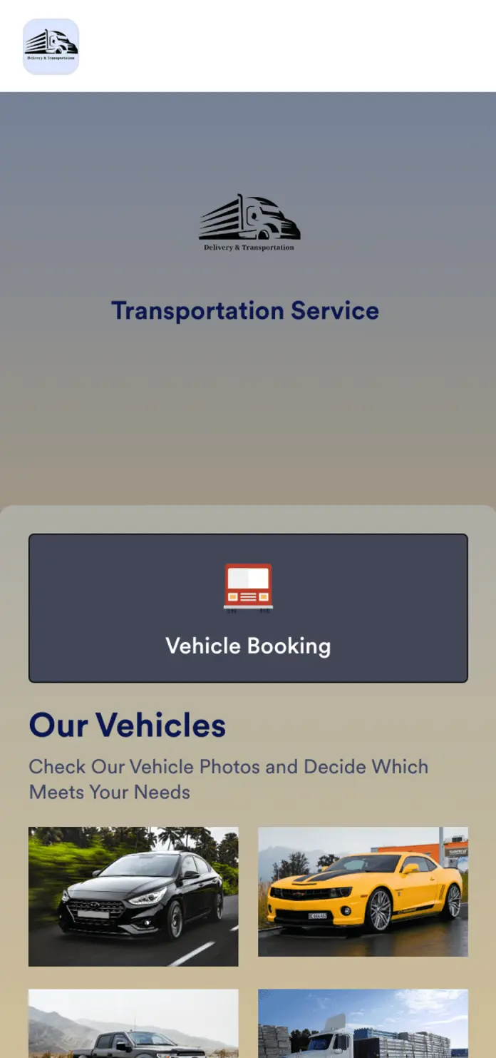 Transportation Service App