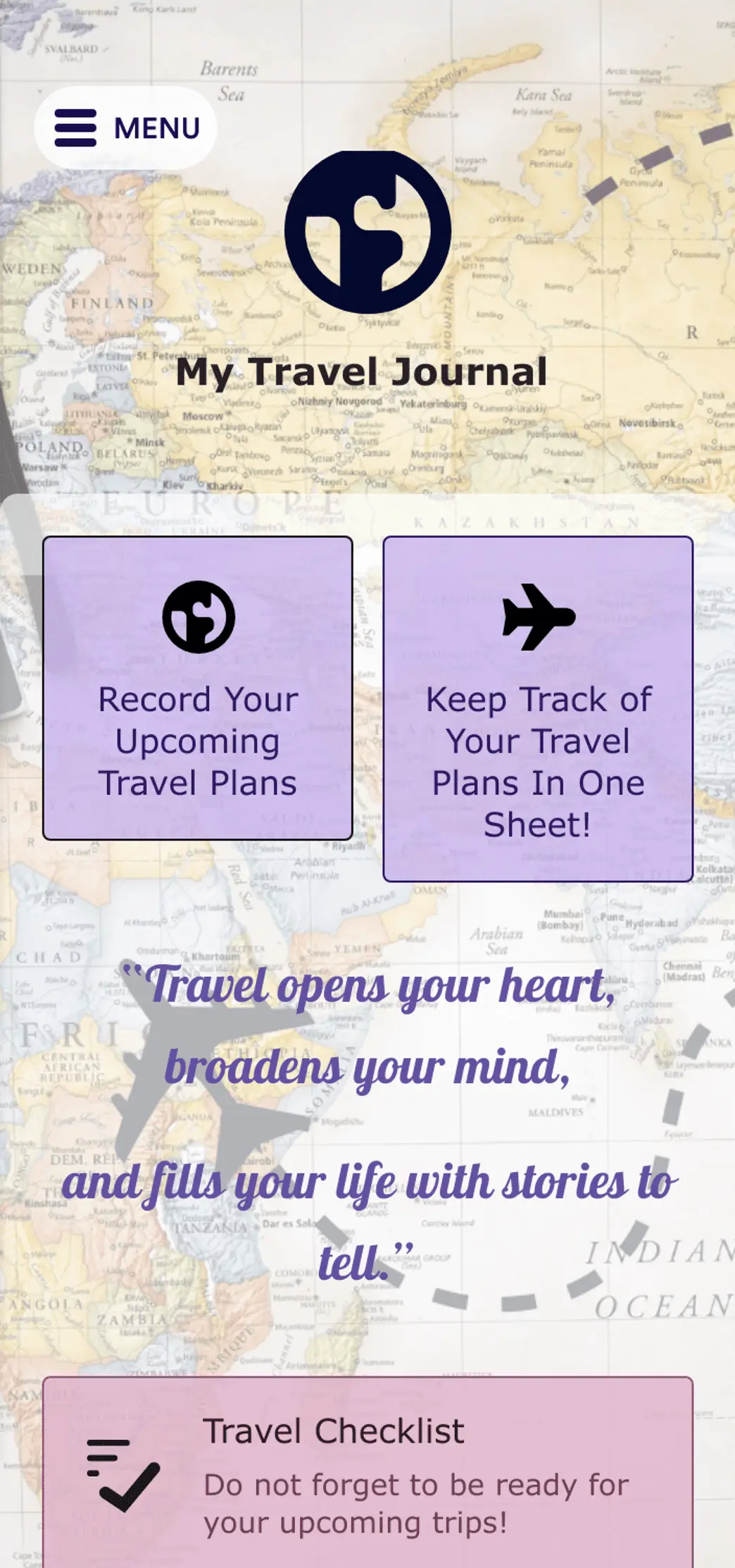 Travel Journal App
