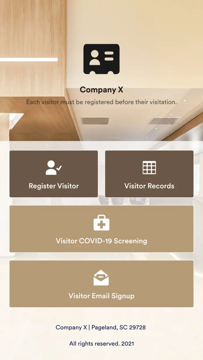 Visitor Management App