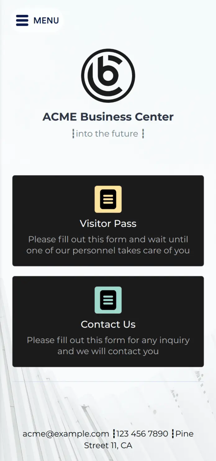 Visitor Sign In App