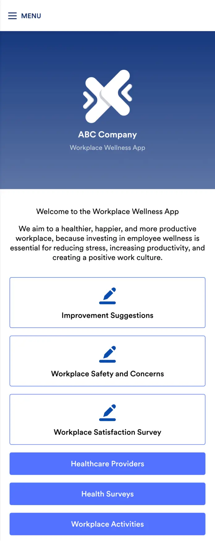 Workplace Wellness App