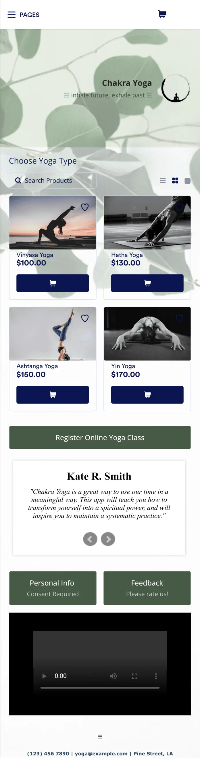 Yoga Studio App