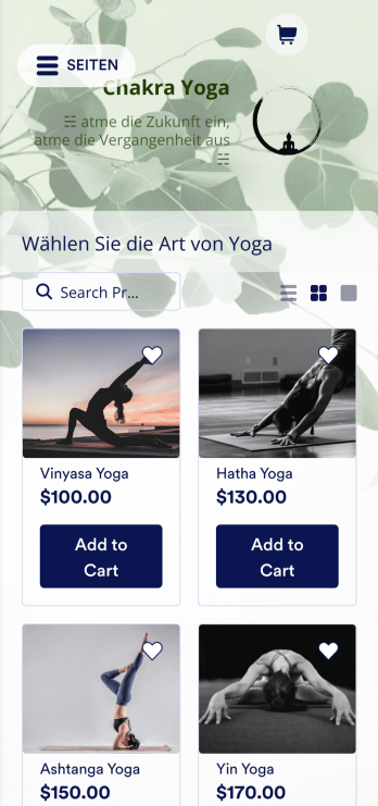 Yoga Studio Online App Template