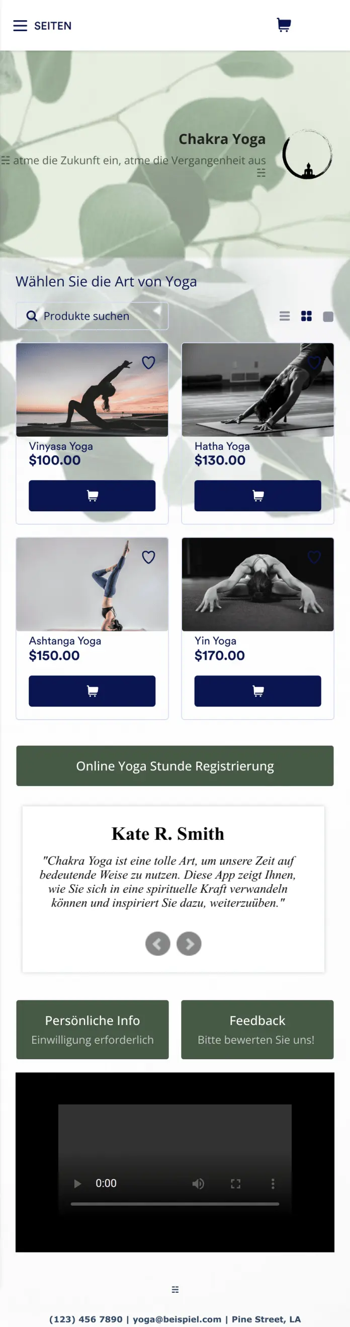 Yoga Studio Online App