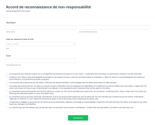 Accord De Reconnaissance De Non Responsabilité Form Template
