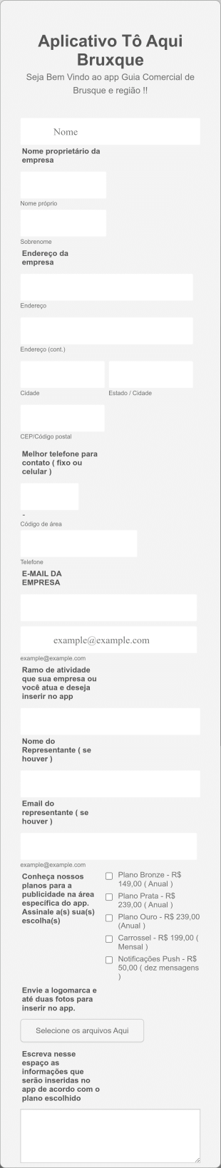 Business Registration Form In Portuguese Form Template