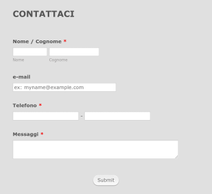 Contact Form Italian Form Template