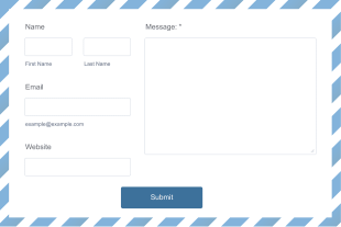 Fancy Envelope Contact Form Template