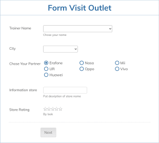 Form Visit Outlet XL 603 Form Template