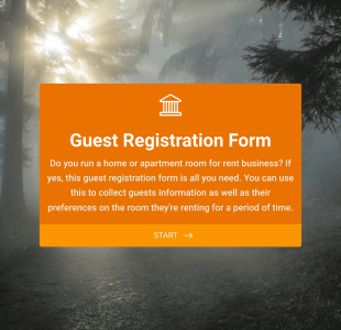 Guest Registration Form Template