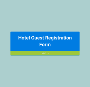 Hotel Guest Registration Form Template