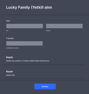 Lucky Family Form Template
