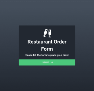 Restaurant Order Form Template