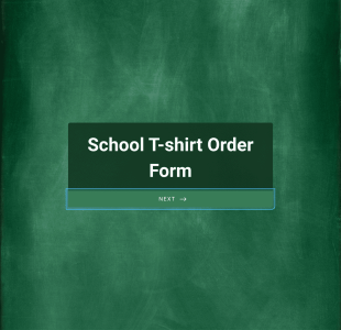 School T Shirt Order Form Template
