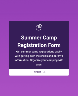 Summer Camp Enrollment Form Template