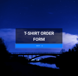 Summer T Shirt Order Form Template