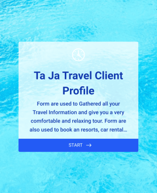 Travel Agency Booking Form Template