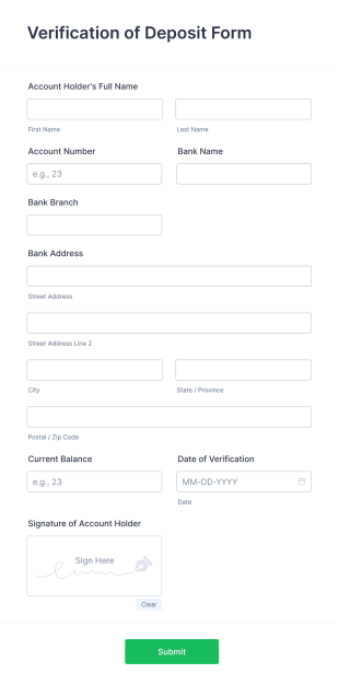 Address Verification Form Template | Jotform