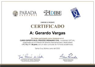 Certificado Parada - PDF Templates