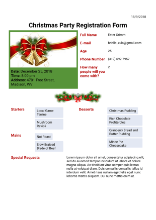 Christmas Party Invitation Template - PDF Templates
