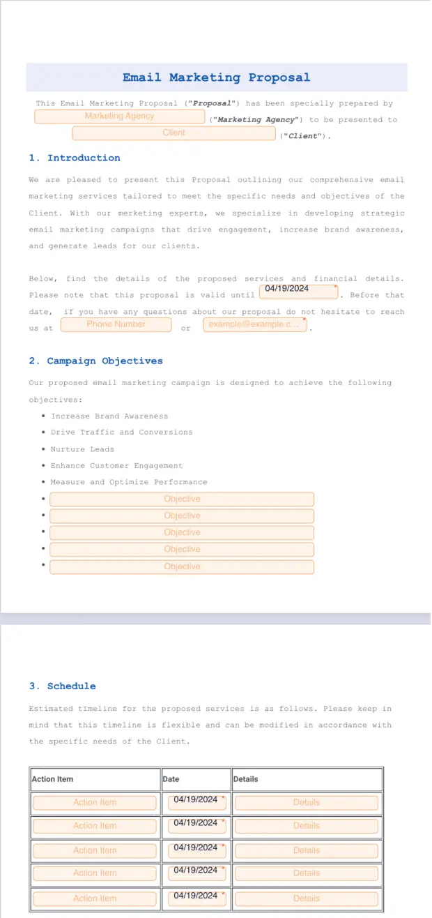 Email Marketing Proposal
