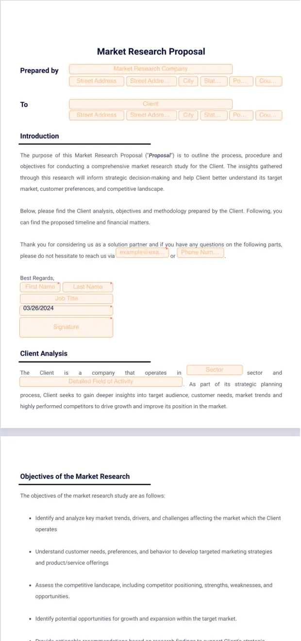 Market Research Proposal