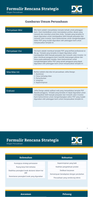 Rencana Strategis - PDF Templates