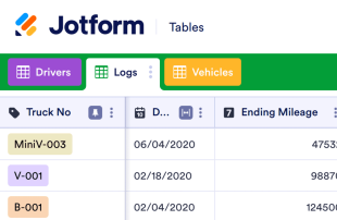 Drivers Log Sheet Template