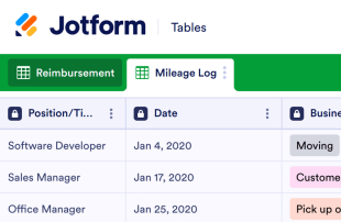 Mileage Log Template